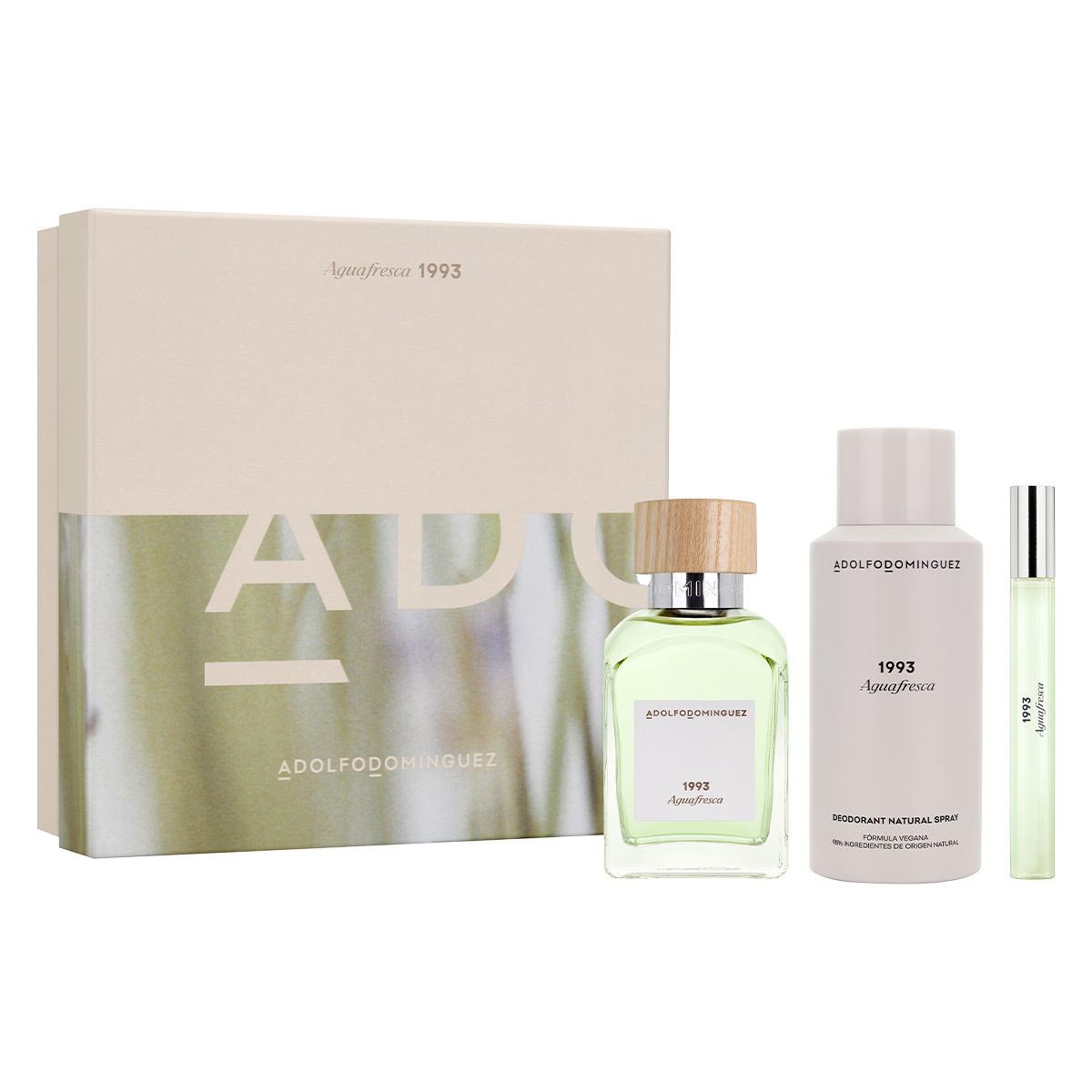 Adolfo Dominguez Agua Fresca 1993 Eau De Toilette 120Ml Vaporizador + Desodorante 150Ml Vaporizador + Miniatura Eau De Toilette 10Ml